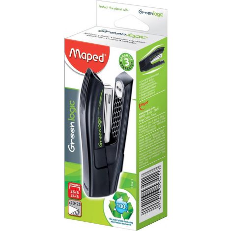 Zszywacz Maped GreenLogic krótki magazynek, 25 kartek - 2